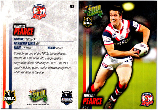 Card #  169 Mitchell Pearce NRL 2010 Champions