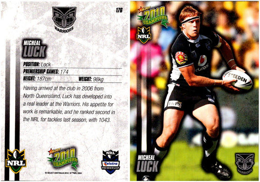 Card #  176 Micheal Luck NRL 2010 Champions