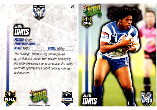 Card #  022 Jamal Idris NRL 2010 Champions