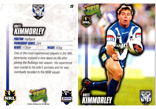 Card #  023 Brett Kimmorley NRL 2010 Champions
