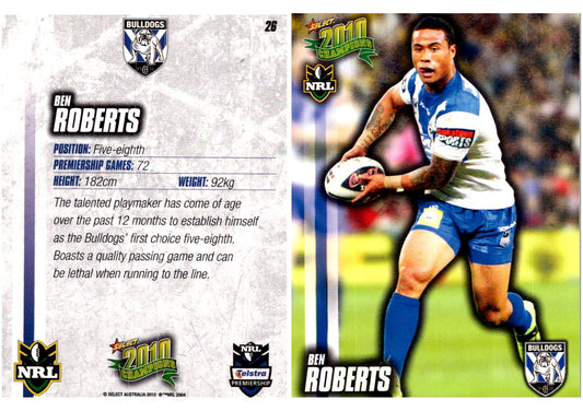 Card #  026 Ben Roberts NRL 2010 Champions