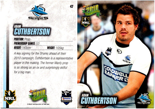 Card #  042 Adam Cuthbertson NRL 2010 Champions