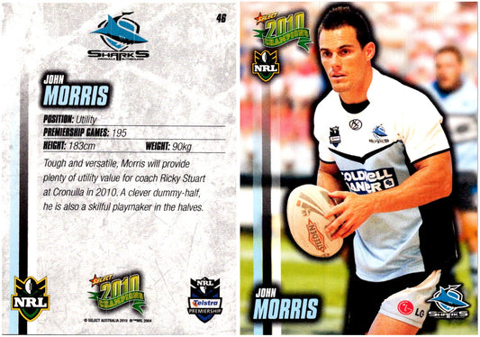 Card #  046 John Morris NRL 2010 Champions