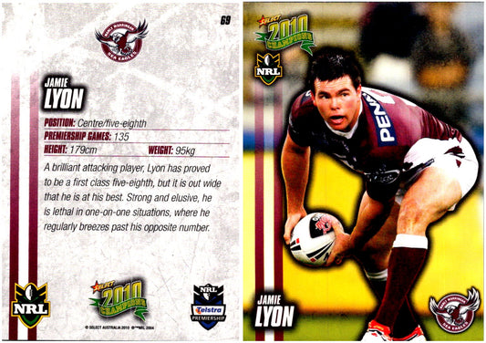 Card #  069 Jamie Lyon NRL 2010 Champions