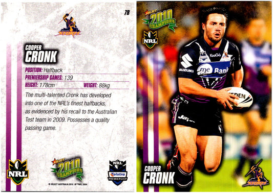 Card #  078 Cooper Cronk NRL 2010 Champions