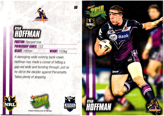 Card #  080 Ryan Hoffman NRL 2010 Champions