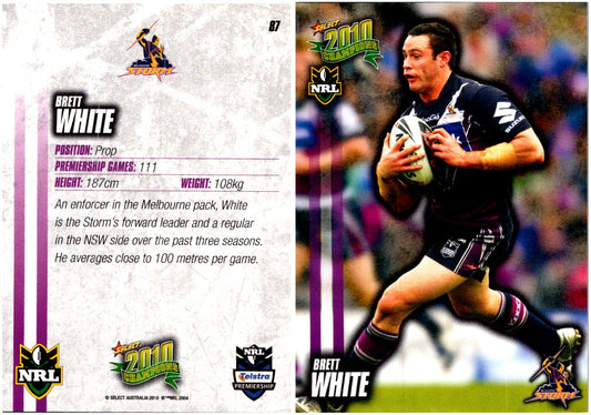 Card #  087 Brett White NRL 2010 Champions