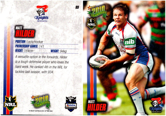Card #  089 Matt Hilder NRL 2010 Champions