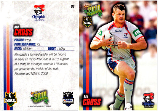 Card #  090 Ben Cross NRL 2010 Champions