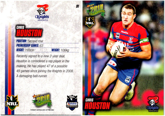 Card #  091 Chris Houston NRL 2010 Champions