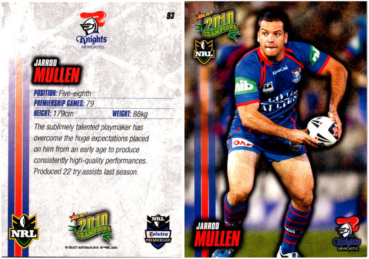 Card #  093 Jarrod Mullen NRL 2010 Champions