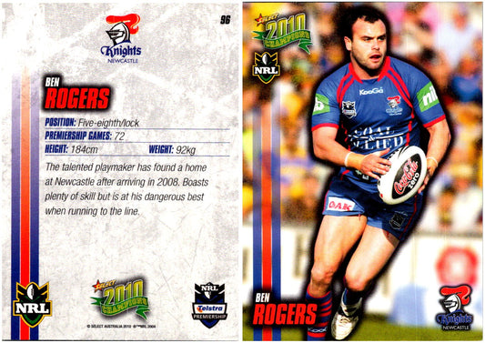 Card #  096 Ben Rogers NRL 2010 Champions