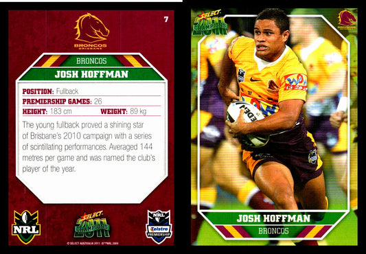 Card #  007 Josh Hoffman NRL 2011 Champions