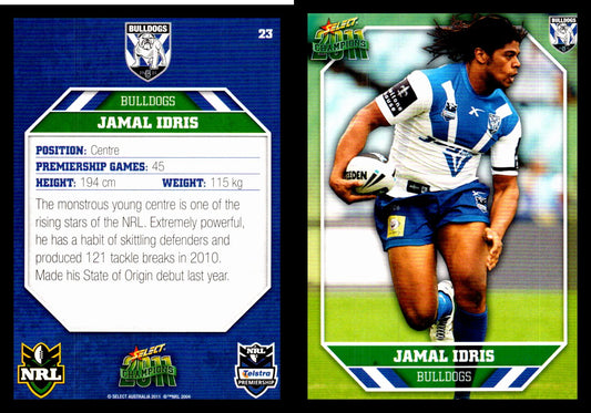 Card #  023 Jamal Idris NRL 2011 Champions