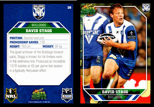 Card #  028 David Stagg NRL 2011 Champions