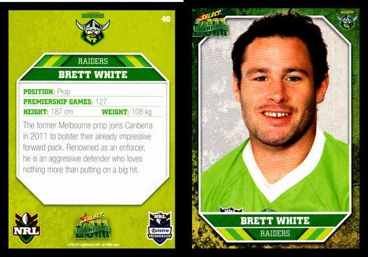 Card #  040 Brett White NRL 2011 Champions