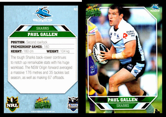 Card #  041 Paul Gallen NRL 2011 Champions