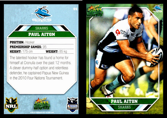 Card #  044 Paul Aiton NRL 2011 Champions