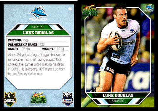Card #  045 Luke Douglas NRL 2011 Champions