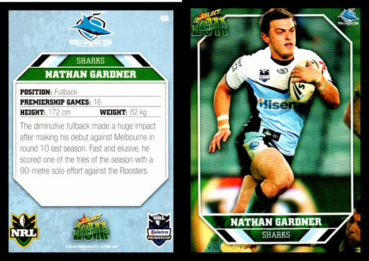 Card #  046 Nathan Gardner NRL 2011 Champions