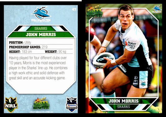 Card #  047 John Morris NRL 2011 Champions