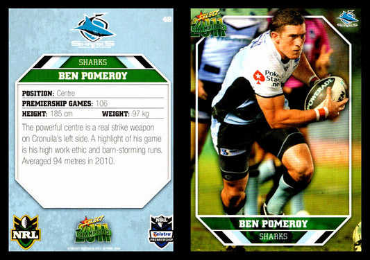 Card #  048 Ben Pomeroy NRL 2011 Champions