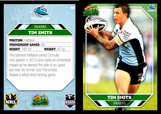 Card #  049 Tim Smith NRL 2011 Champions