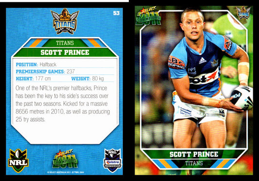 Card #  053 Scott Prince NRL 2011 Champions