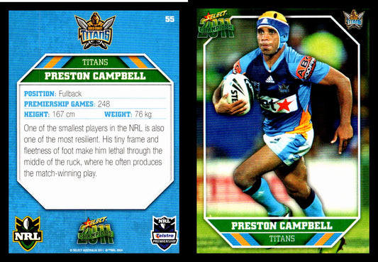 Card #  055 Preston Campbell NRL 2011 Champions
