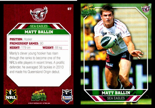 Card #  067 Matt Ballin NRL 2011 Champions