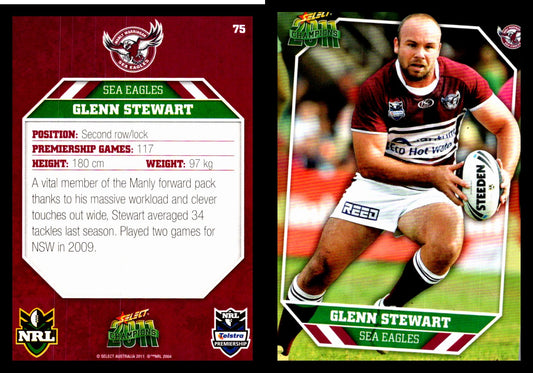 Card #  076 Anthony Watmough NRL 2011 Champions