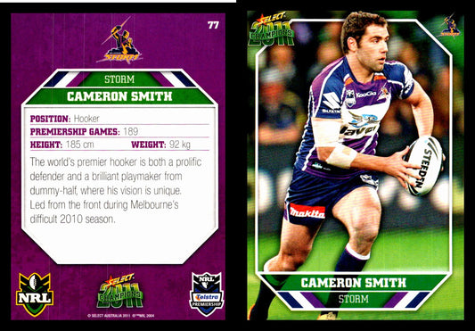 Card #  077 Cameron Smith NRL 2011 Champions