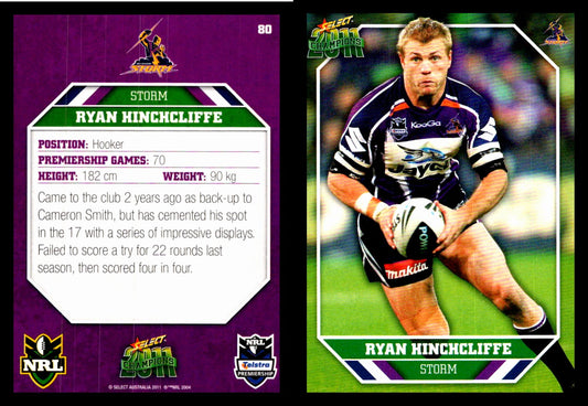 Card #  080 Ryan Hinchcliffe NRL 2011 Champions