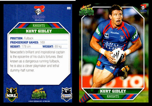 Card #  089 Kurt Gidley NRL 2011 Champions