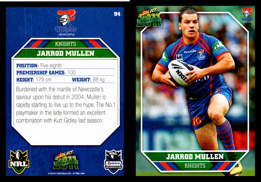 Card #  094 Jarrod Mullen NRL 2011 Champions