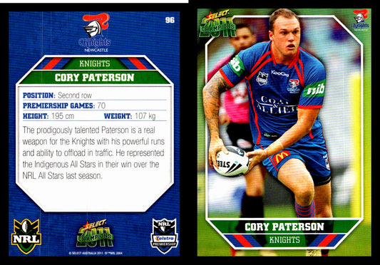 Card #  096 Cory Paterson NRL 2011 Champions