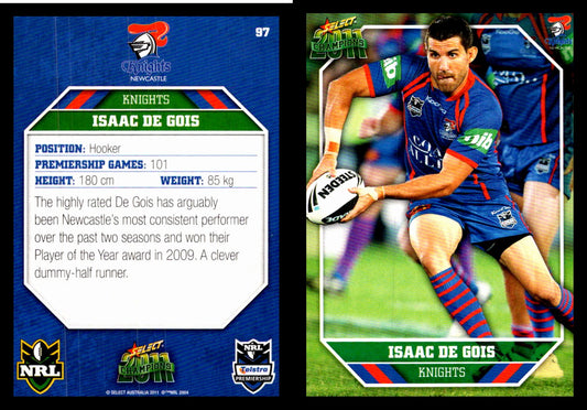 Card #  097 Isaac De Gois NRL 2011 Champions