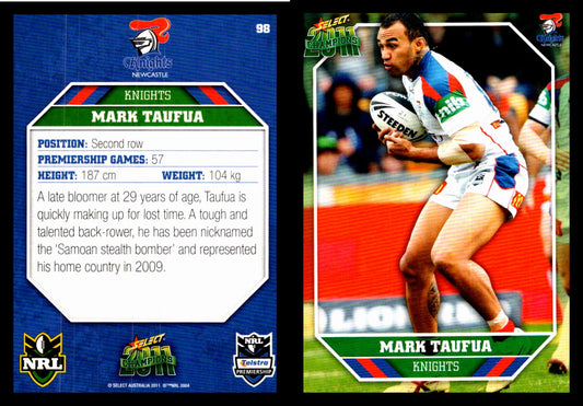 Card #  098 Mark Taufua NRL 2011 Champions