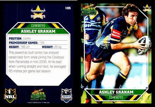 Card #  105 Ashley Graham NRL 2011 Champions