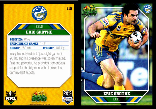Card #  115 Eric Grothe NRL 2011 Champions
