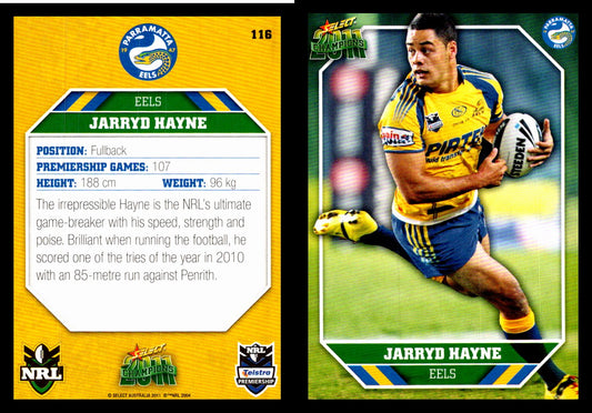 Card #  116 Jarryd Hayne NRL 2011 Champions