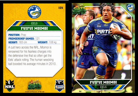 Card #  121 Fuifui Moimoi NRL 2011 Champions