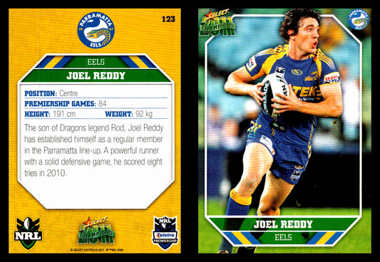 Card #  123 Joel Reddy NRL 2011 Champions