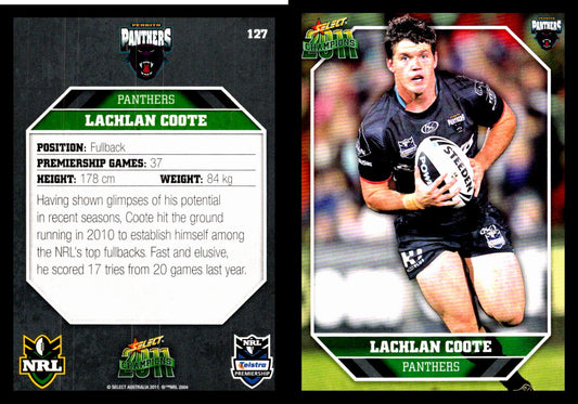 Card #  127 Lachlan Coote NRL 2011 Champions