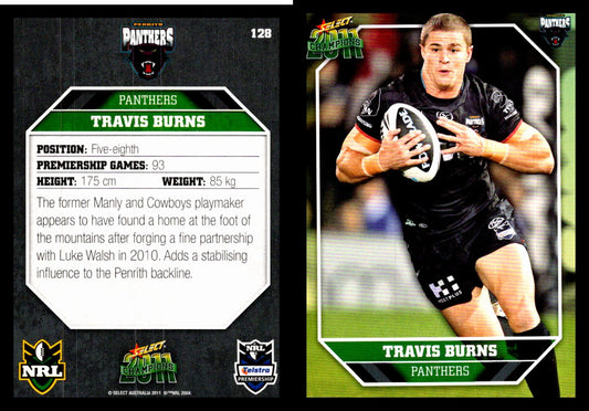 Card #  128 Travis Burns NRL 2011 Champions