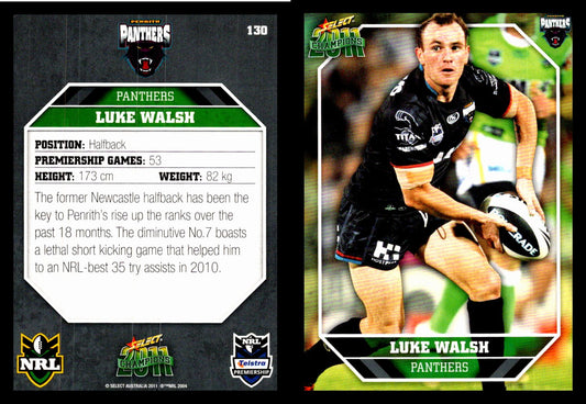 Card #  130 Luke Walsh NRL 2011 Champions