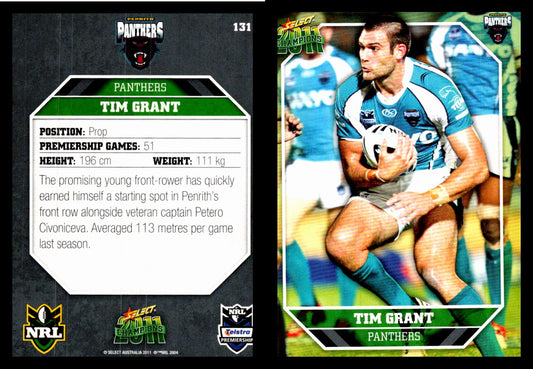 Card #  131 Tim Grant NRL 2011 Champions