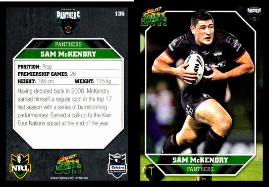 Card #  135 Sam McKendry NRL 2011 Champions