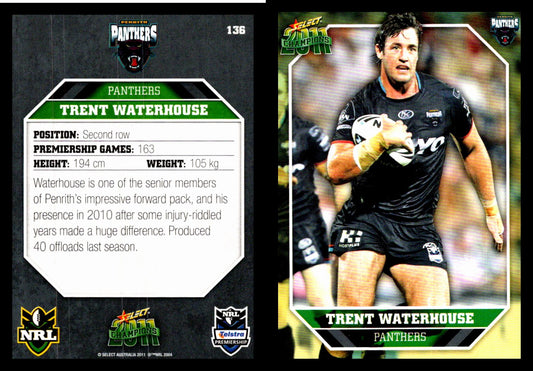 Card #  136 Trent Waterhouse NRL 2011 Champions