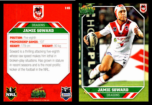 Card #  145 Jamie Soward NRL 2011 Champions